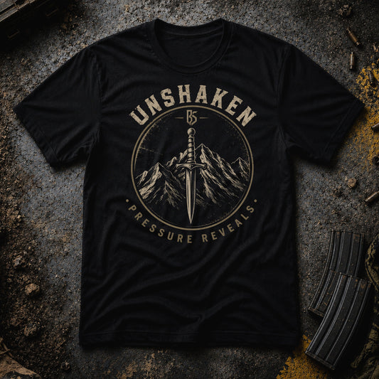 Unshaken // Pressure Reveals T‑Shirt